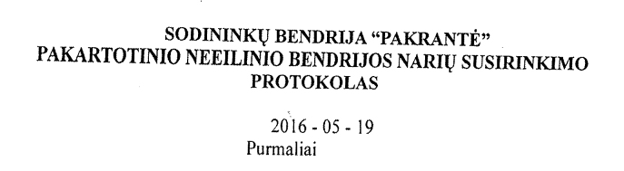 Read more about the article 2016-05-19 bendrijos narių susirinkimo sprendimai